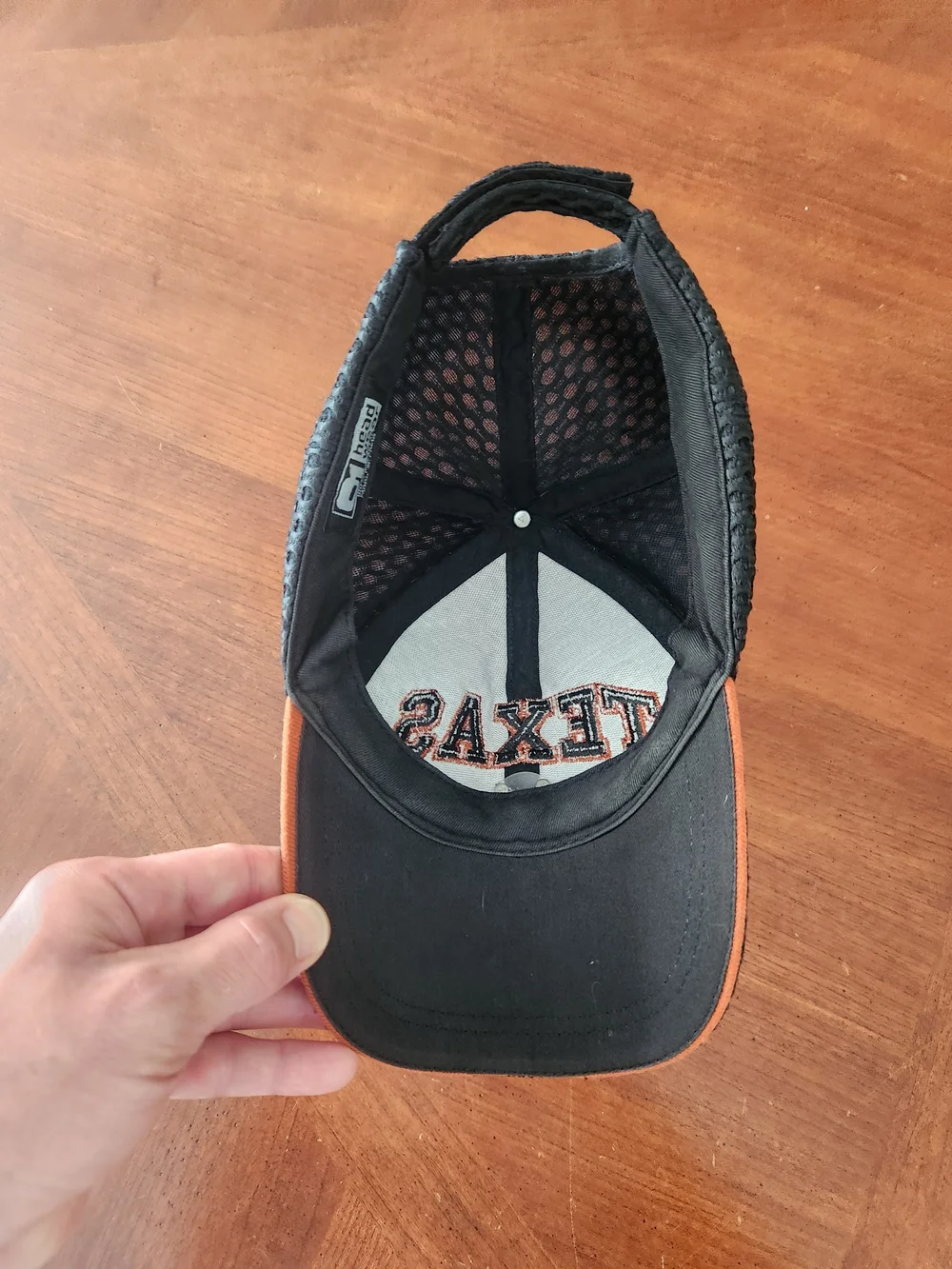 Black Head Wear TEXAS Mesh Strap Back Hat